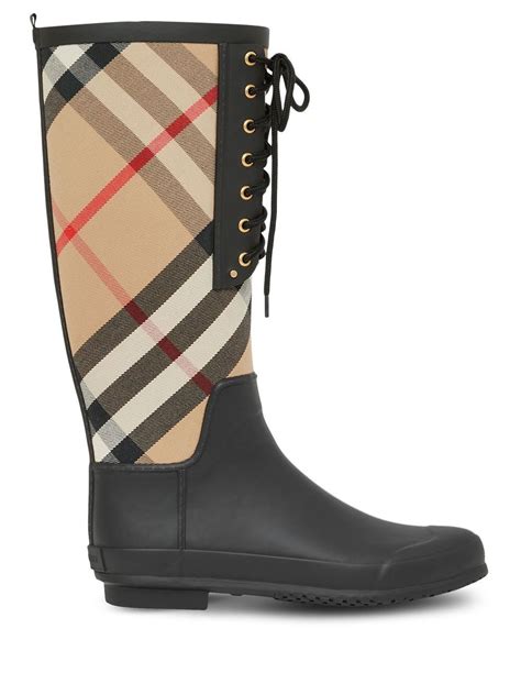 house check burberry rain boots|burberry rain boots lowest price.